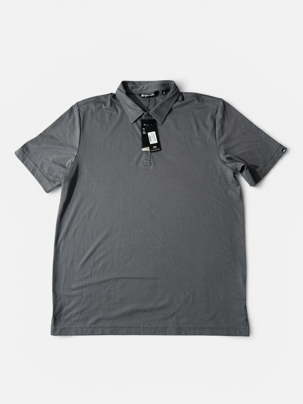 NEW Travis Mathew mens XL gray solid Pima cotton blend golf polo shirt NWT